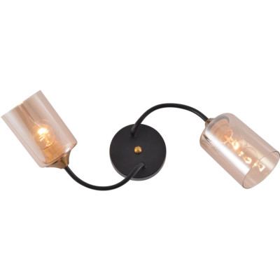 Потолочная люстра  01608-0.3-02 BK+BRASS