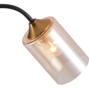 Потолочная люстра  01608-0.3-02 BK+BRASS