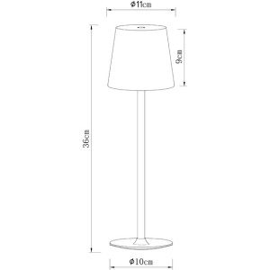 Уличная настольная лампа Fuyue A1614LT-1BK