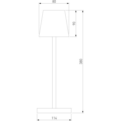 Уличная настольная лампа Mist TL70220 черный