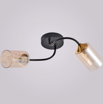 Потолочная люстра  01608-0.3-02 BK+BRASS