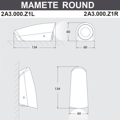 Архитектурная подсветка Mamete 2A3.000.000.LXZ1L