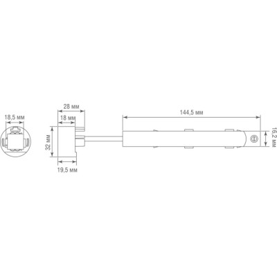 Адаптер Round Line Power connector DLR B