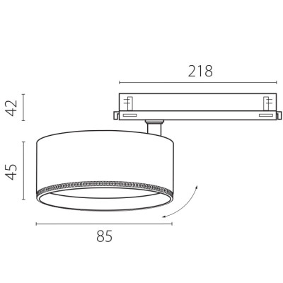 Трековый светильник Alta Pro A5536DALI